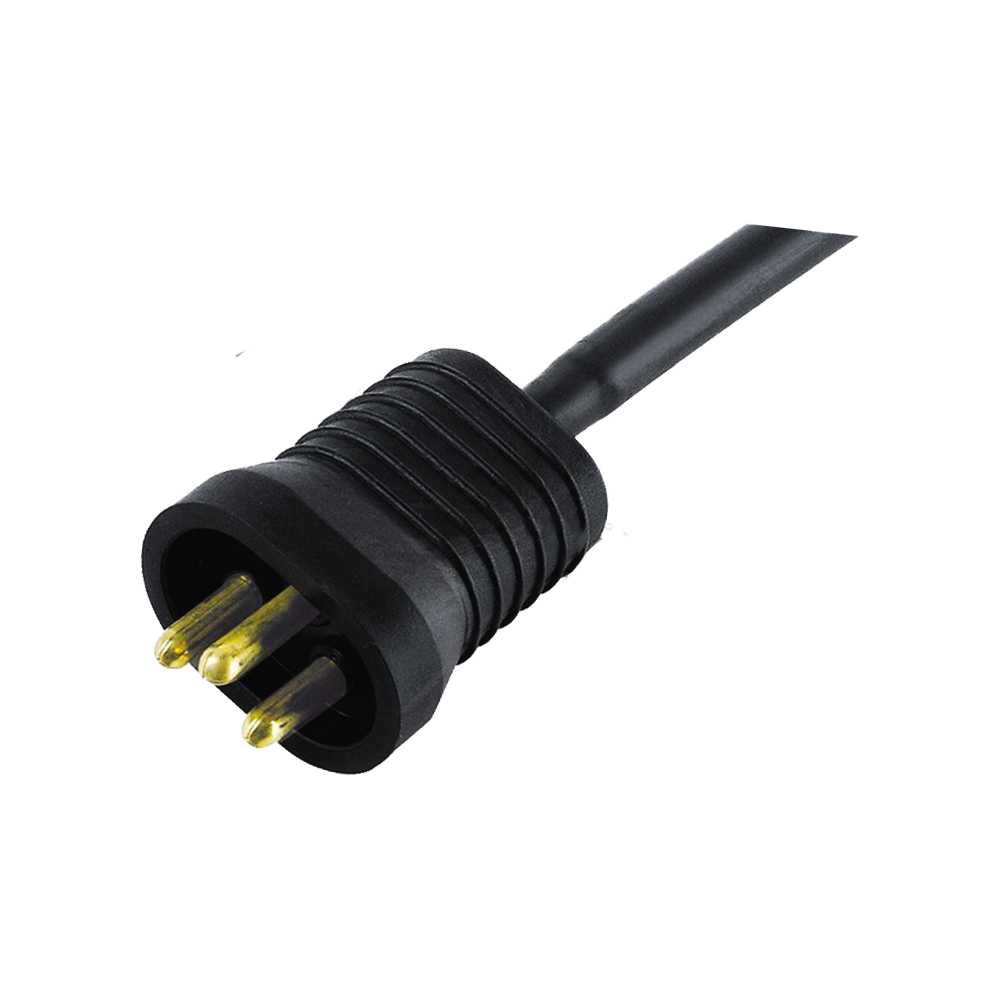 FT-4 ABD standardı üç çekirdekli oval üç pimli fiş UL sertifikalı güç kablosu