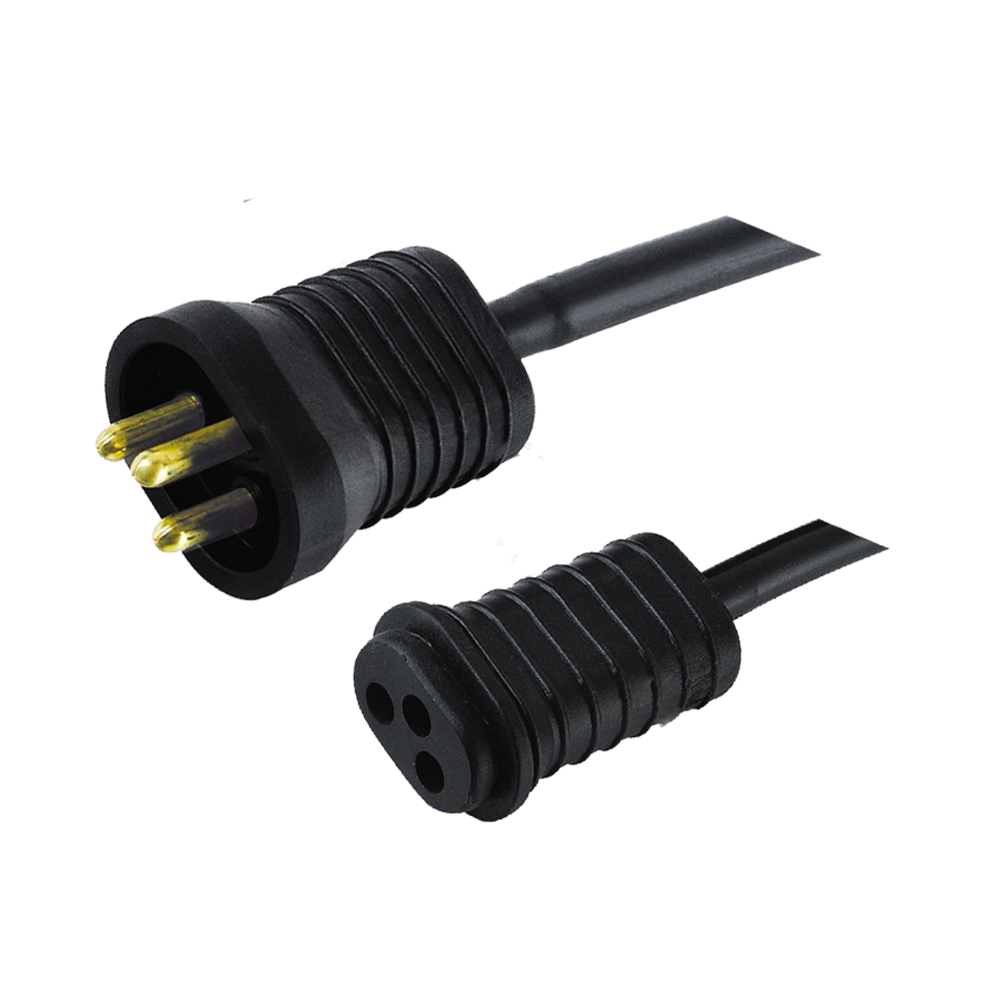 FT-4~FT-4D ABD standardı üç çekirdekli iç mekan ve dış mekan evrensel üç pimli oval fiş uzun uzatma prizi kablosu UL sertifikalı güç kablosu
